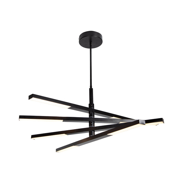 Lámpara Colgante LED, Negro Mate, Acero, 40W