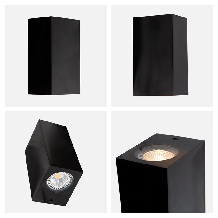 Lámpara de Pared Exterior 2 Luces Moderna GU10 5W IP54