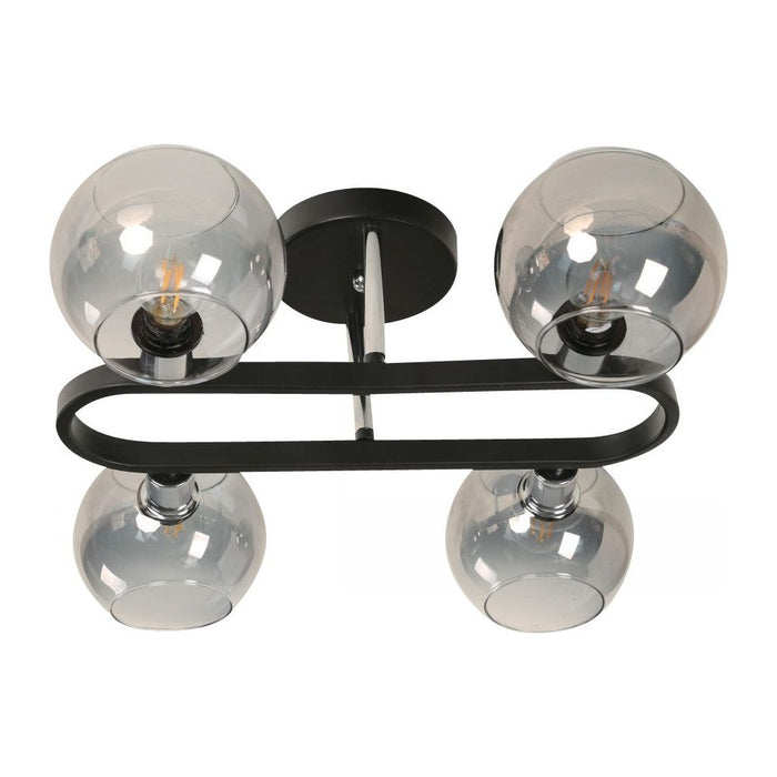 Lámpara Techo Negro 4L E14 40W