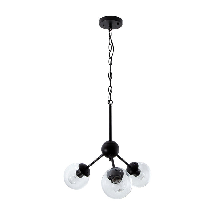 Lámpara Colgante Moderna Ike Lite Negro 60W E27 de 3 Luces