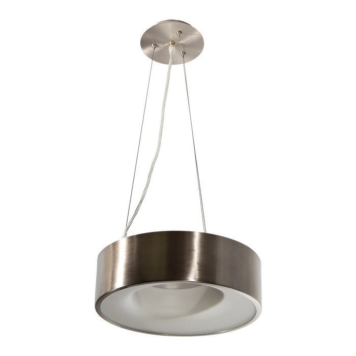 Lámpara Colgante de Techo Lumicentro LED Color Níquel Satinado de 1 Luz