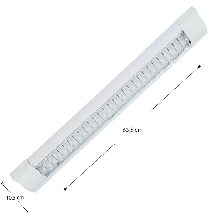LAMP. TECHO BLANCO 1L G13 9W (INCLUYE 1PZA DE TUBO LED T8 9W)