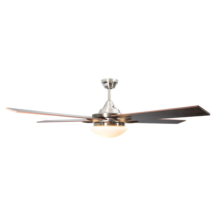 Ventilador de Techo 52" Níquel Satinado 2 luces, 40W, E27