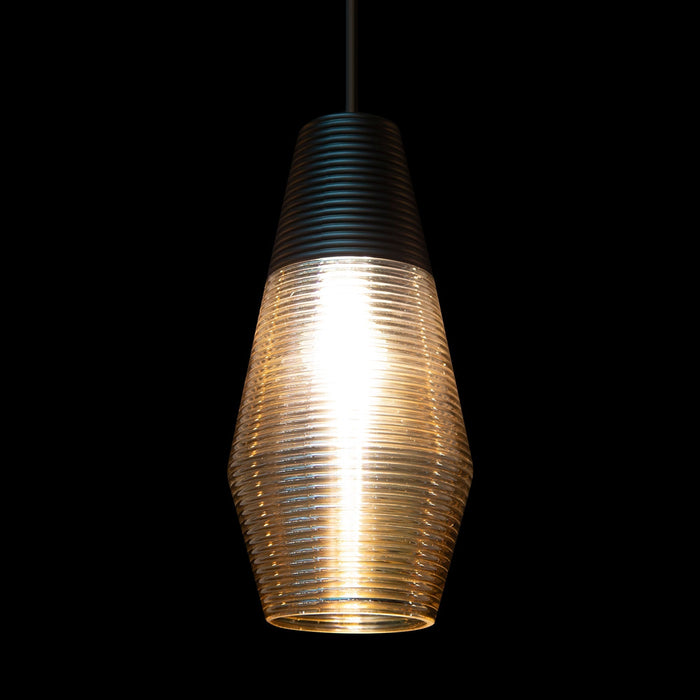 Lámpara Colgante Sleek Chic Negro E27 60w 1 Luz
