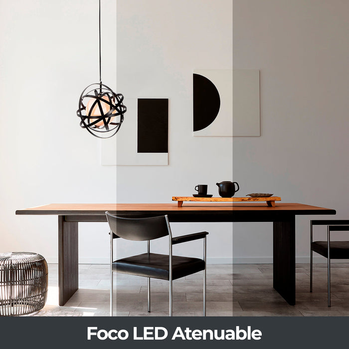 Foco LED Tipo A60 LED Integrado Dimeable 7w Luz Cálida 3000k Socket E27