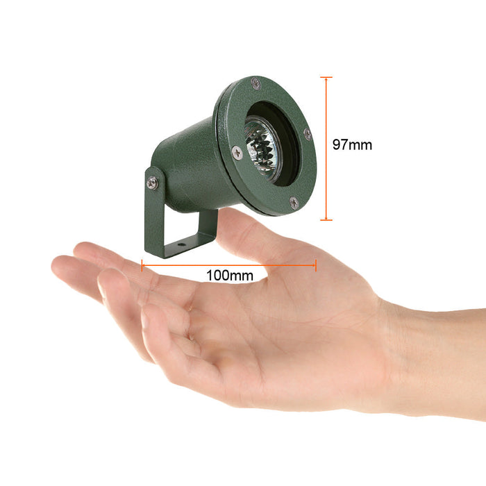 Lámpara de exterior sumergible de baja profundidad, Luz suave cálida, 50 W, 12 Volts, Base GX5.3