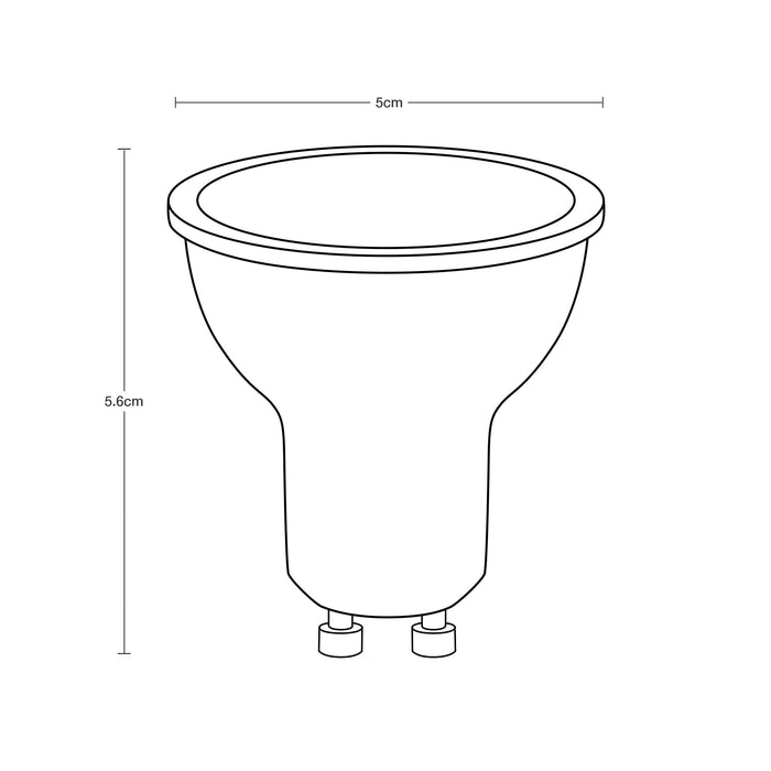 Foco LED Integrado 5w Luz Blanca 5000k Socket GU10 3 set