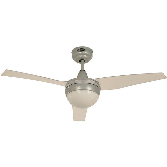 Ventilador De Techo 42" Gris 2L E27 13W Con Control De Pared