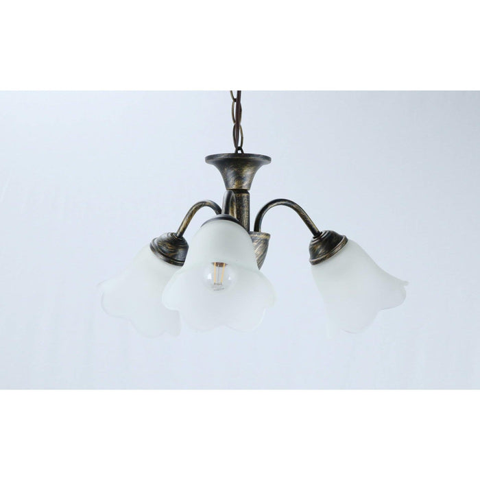 Lámpara Techo Dorado 3L E27 60W