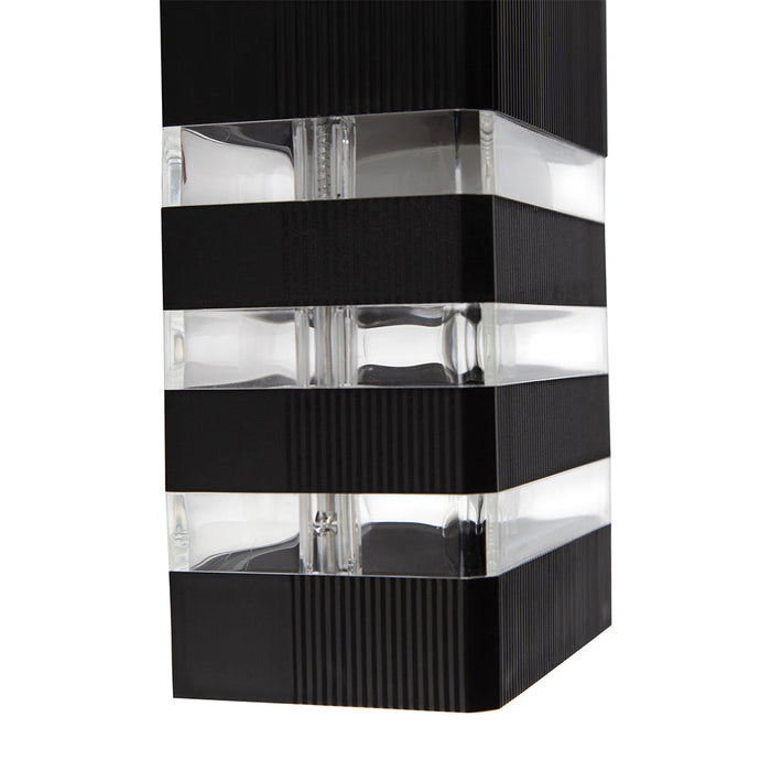 Lampara para exterior negro 2L E27 10W París