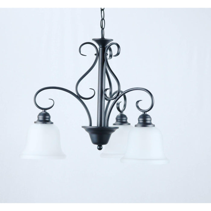 Lámpara Techo Negro 3L E27 60W
