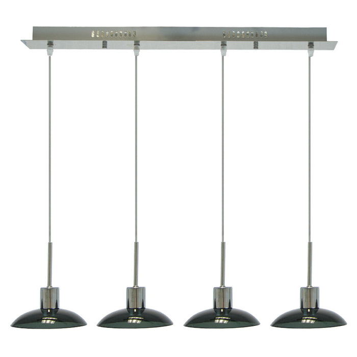 Lámpara Colgante Lumicentro LED Color Cromo 6 W de 4 Luces