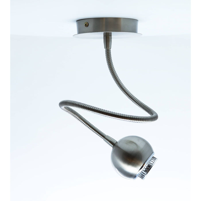 LAMP. TECHO REFLECTORA NÍQUEL SATINADO 1L GZ10 50W