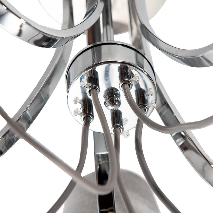 Lámpara de Techo Modern Luxe Plateada E14 40w 5 Luces