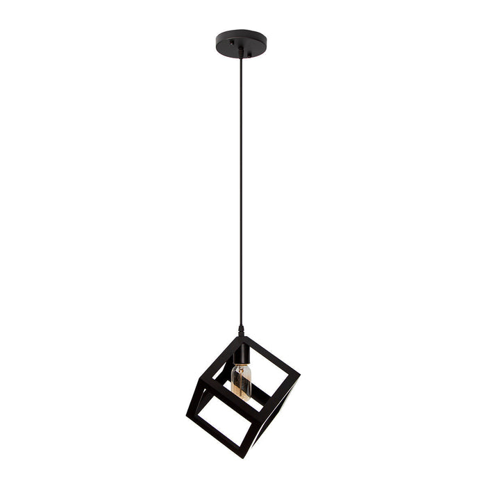 Lámpara Colgante Inlite Acero Color Negro de 1 Luz