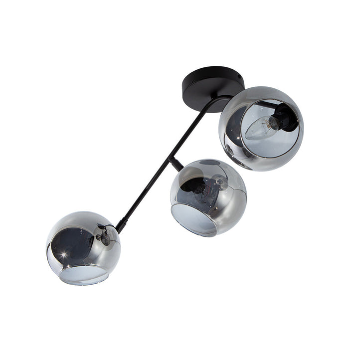 Lámpara de Techo Designers Negro 40 W E14 de 3 Luces