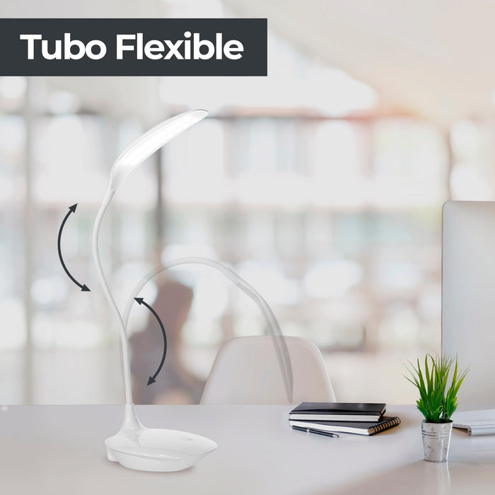 Lámpara Escritorio Recargable LED Luz Blanca 6000K