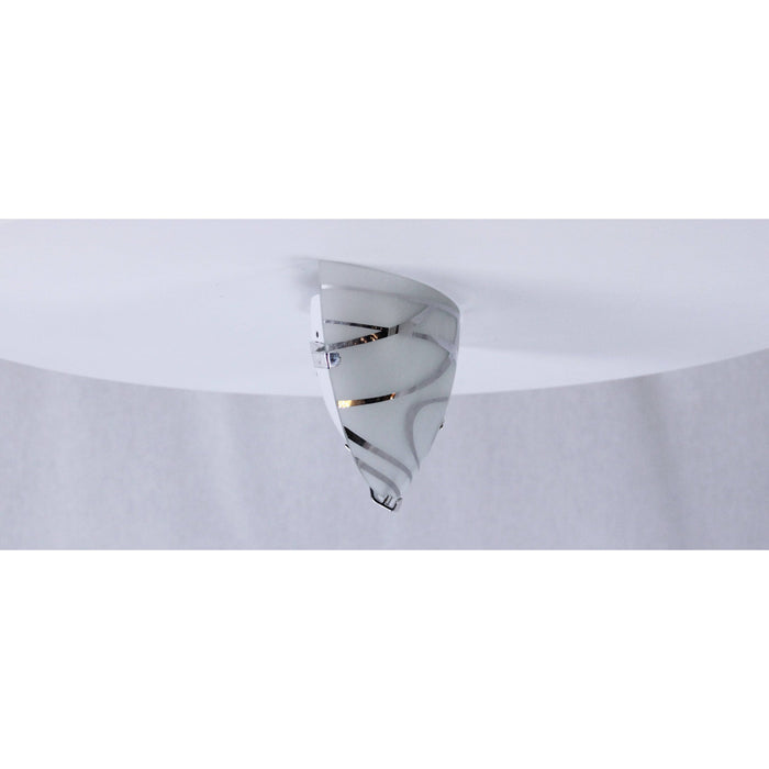 LAMP. PARED BLANCO CROMO 1L E27 60W