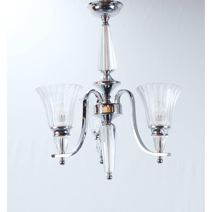 Lámpara Colgante Cromo 3L E27 60W