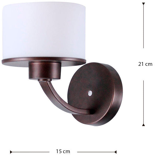 LAMP. PARED CHOCOLATE 1L E27 60W