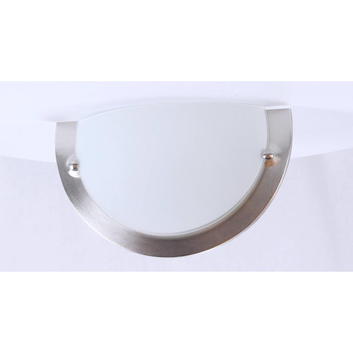 LAMP. PARED NÍQUEL SATINADO 1L E27 60W
