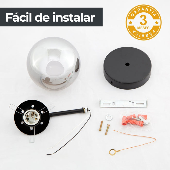 Lámpara de Pared Opulent Lights Moderna Negro E27 40w 1 Luz