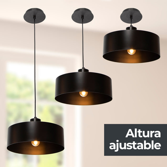 Lámpara Colgante Dark Decor E27 40w 1 Luz