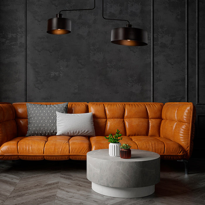 Lámpara de Techo Dark Decor Negro E27 40w 2 Luces