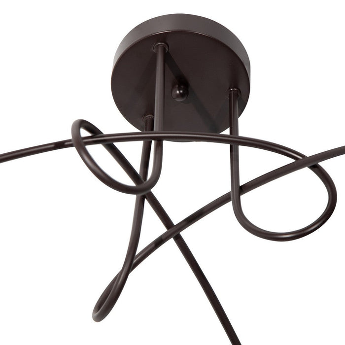 Lámpara de Techo Araña Chocolate Vintage E27 40w 3 Luces