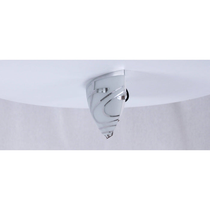 LAMP. PARED BLANCO CROMO 1L E27 60W