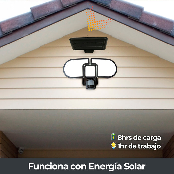 Lámpara Solar LED con Sensor de Movimiento
