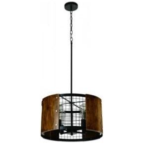 Lámpara Colgante Negro 4L E26 40W
