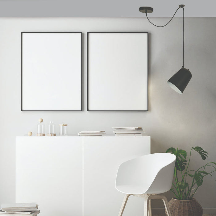 LAMP. COLGANTE NEGRO 1L E27 40W