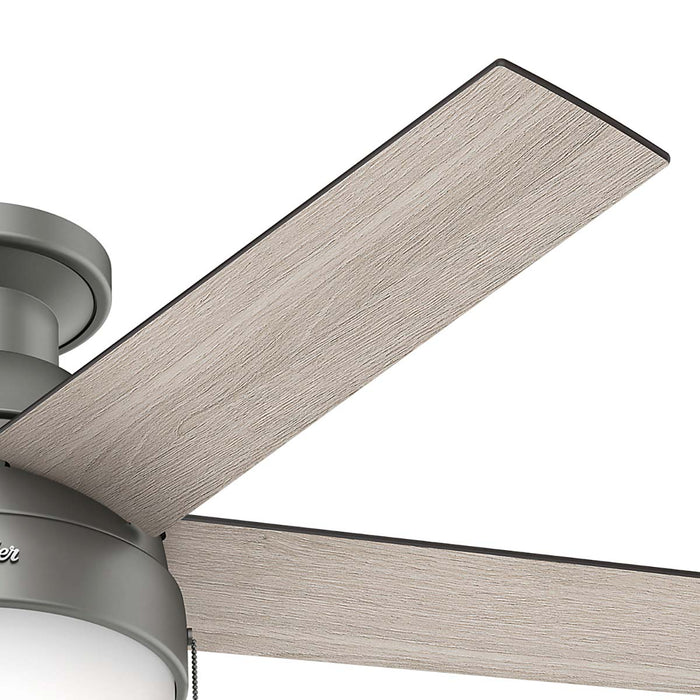 Ventilador de Techo Anslee de 46 pulgadas con Luz LED Gris Acero