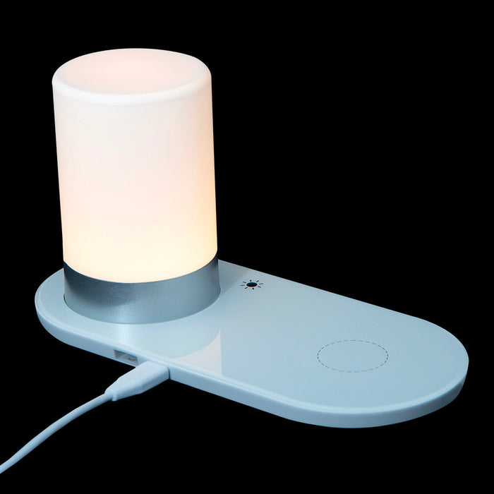 Lampara Escritorio Mesa LED Rgb USB Touch QI Wireless Dimmer