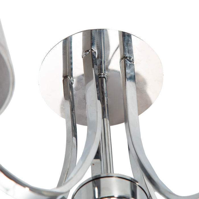 Lámpara de Techo Modern Luxe Plateada E14 40w 5 Luces