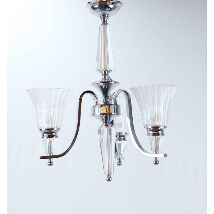 Lámpara Colgante Cromo 3L E27 60W