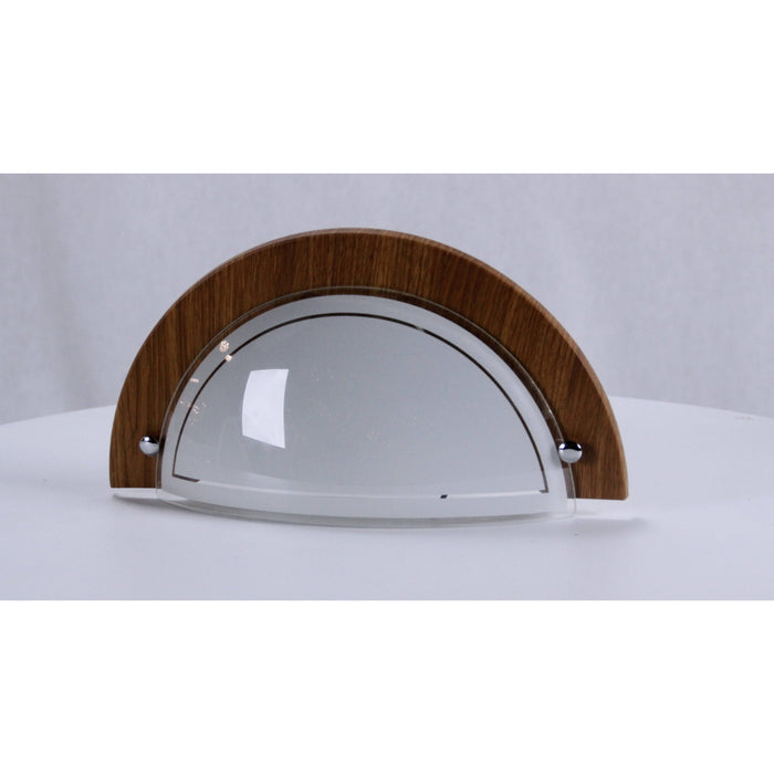 LAMP. PARED MADERA OSCURA 1L E27 60W