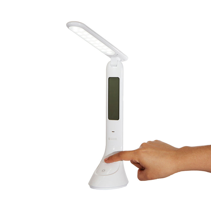 Lámpara de Escritorio Blanco LED 4W 6500K Luz Blanca