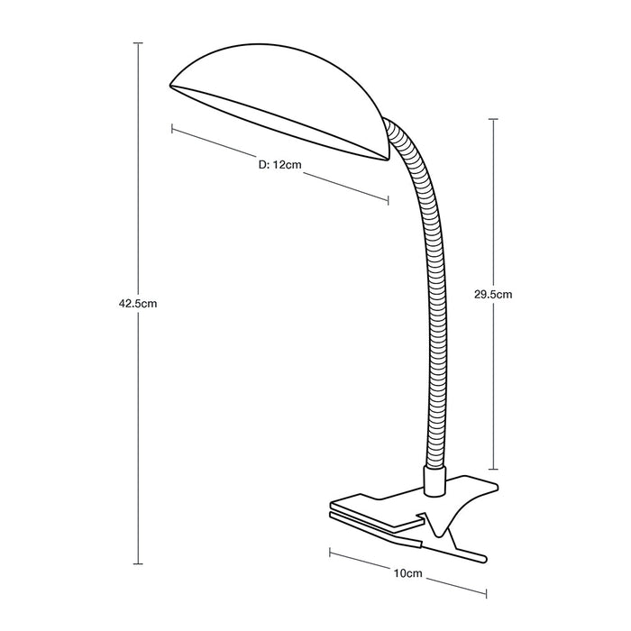 Lámpara De Escritorio Blanca 4w LED Integrado 1 Luz