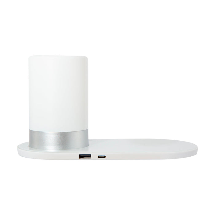 Lampara Escritorio Mesa LED Rgb USB Touch QI Wireless Dimmer