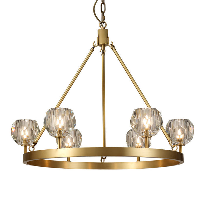 LAMP. TECHO BRONCE 6L G9 40W