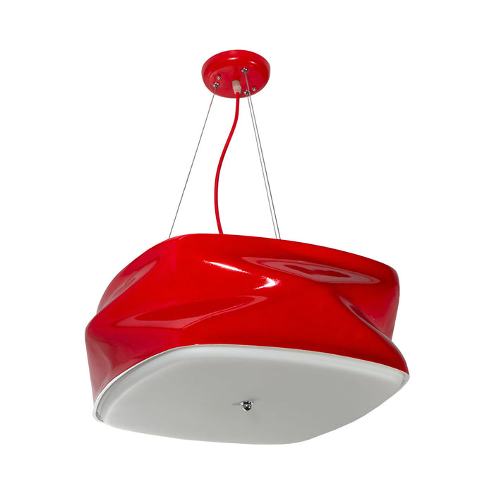 Lámpara Colgante de Techo Lumicentro Color Rojo 60 W de 3 Luces