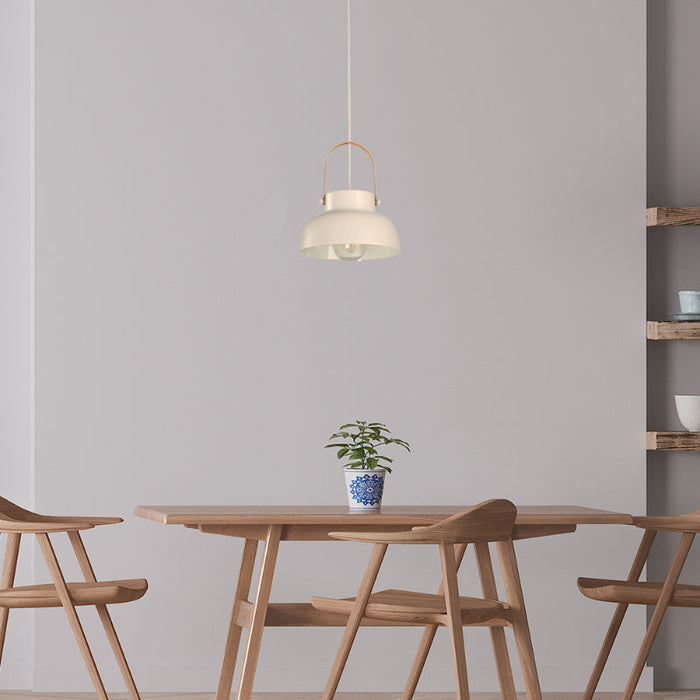 LAMP. COLGANTE BLANCO 1L E27 40W
