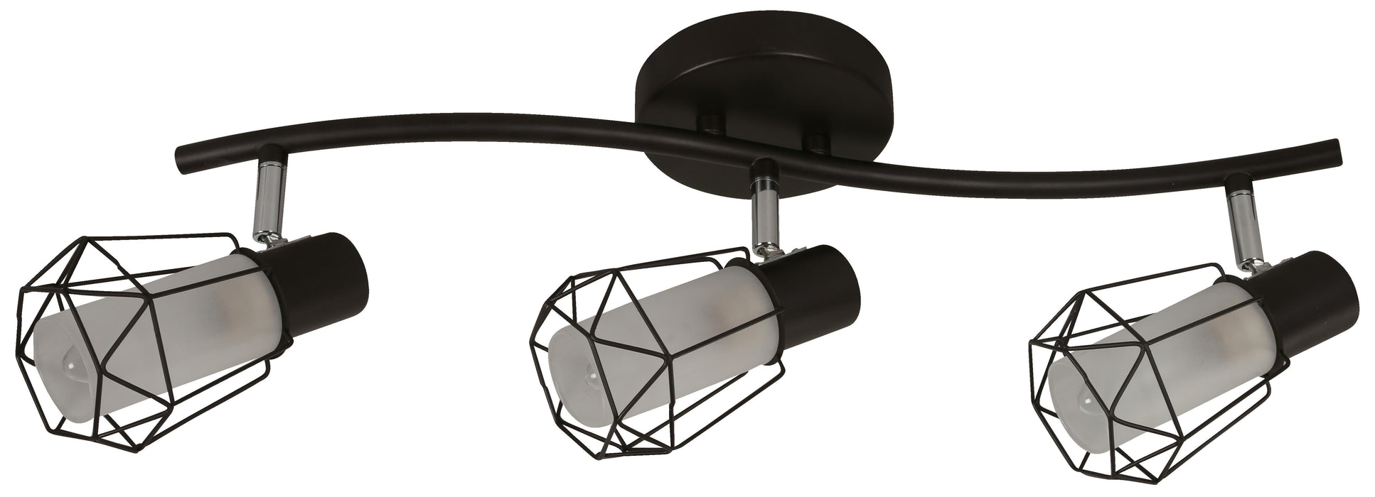 Riel 3 Luces acabado chocolate E14 25w