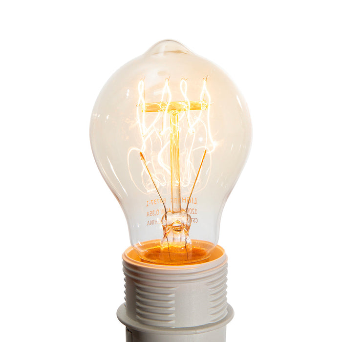 Foco Vintage Filamento De Carbono A60 40w E27 2700k 6-Pack