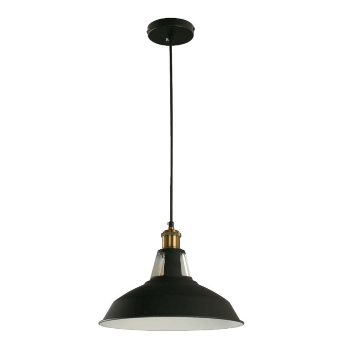 LAMP. COLGANTE NEGRO 1L E27 60W