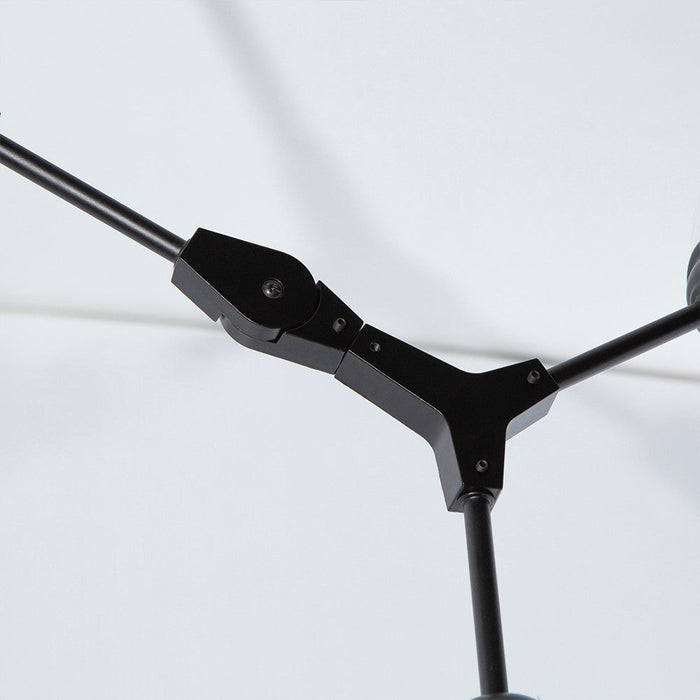 Lámpara de Techo Designers Negro 4 Luces 40W E27