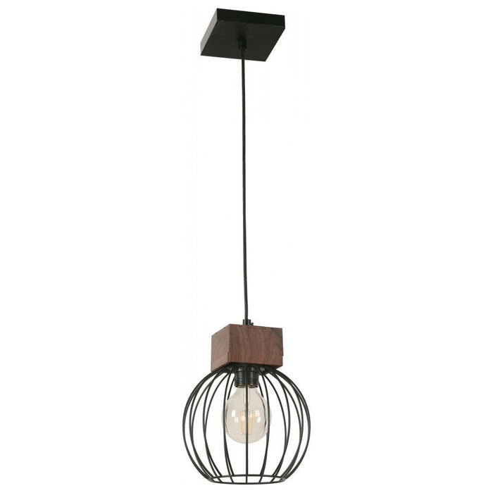Lámpara Colgante Negro 1L E27 40W