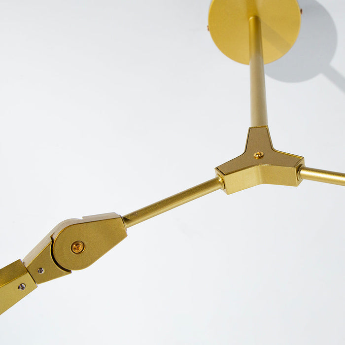 Lámpara de Techo Designers Dorado 4 Luces 40W E27
